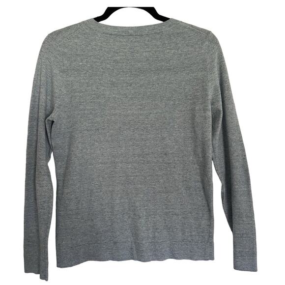 J.Crew Womens XS Knit Sweater Heather Green 100% Cotton Long Sleeve Soft - Picture 3 of 8